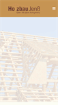 Mobile Screenshot of holzbau-jenss.de